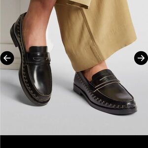 All Saints Sofia Italian Leather Hand Stitched Loafer